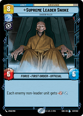 Supreme Leader Snoke — Shadow Ruler