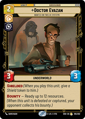 Doctor Evazan — Wanted on Twelve Systems