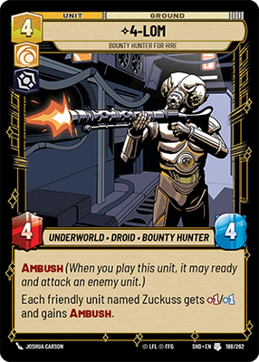 4-LOM — Bounty Hunter for Hire