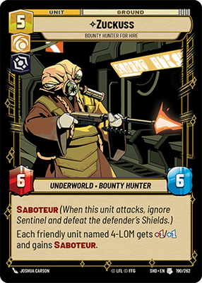 Zuckuss — Bounty Hunter for Hire