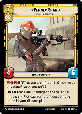 Fennec Shand — Loyal Sharpshooter