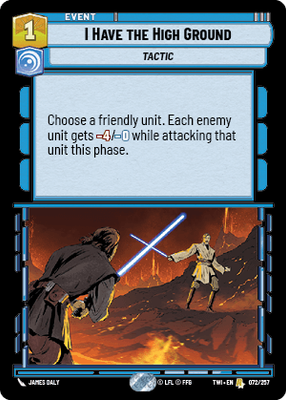 I Have the High Ground