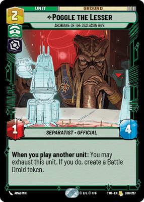 Poggle the Lesser — Archduke of the Stalgasin Hive