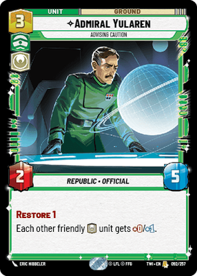 Admiral Yularen — Advising Caution