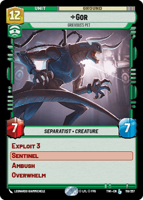 Gor — Grievous's Pet