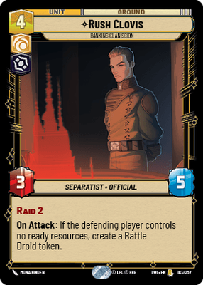 Rush Clovis — Banking Clan Scion