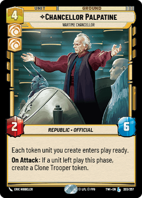 Chancellor Palpatine — Wartime Chancellor