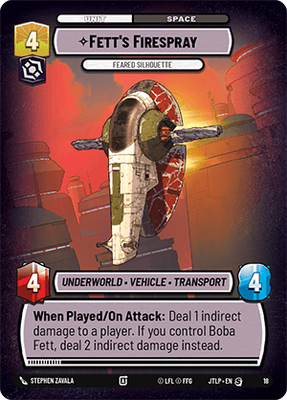 Fett's Firespray — Feared Silhouette
