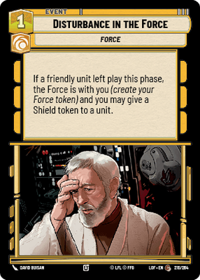 Disturbance in the Force