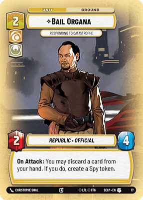 Bail Organa — Responding to Catastrophe