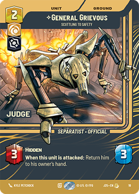 General Grievous — Scuttling to Safety