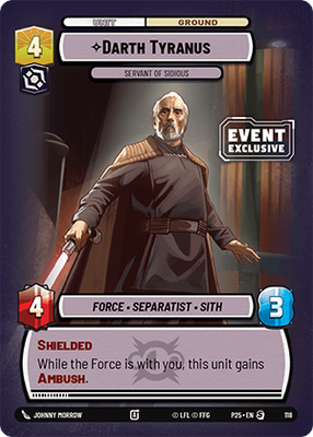 Darth Tyranus — Servant of Sidious