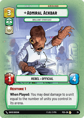Admiral Ackbar — Brilliant Strategist