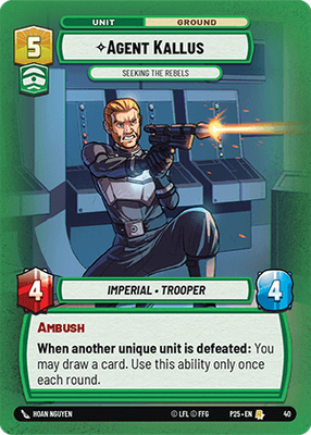 Agent Kallus — Seeking the Rebels