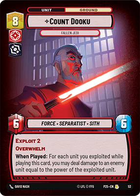 Count Dooku — Fallen Jedi