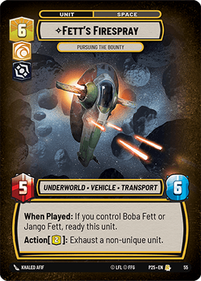 Fett's Firespray — Pursuing the Bounty