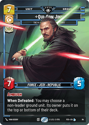 Qui-Gon Jinn — The Negotiations Will Be Short
