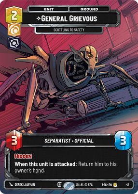 General Grievous — Scuttling to Safety