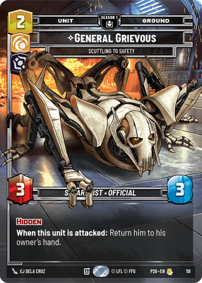 General Grievous — Scuttling to Safety