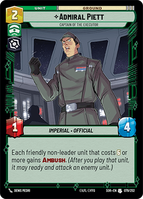Admiral Piett — Captain of the Executor
