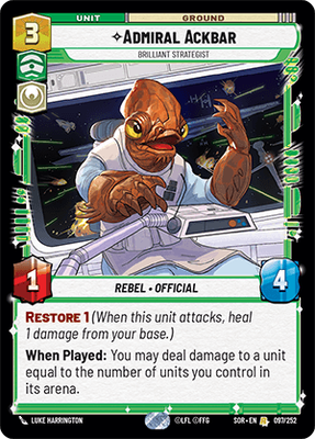 Admiral Ackbar — Brilliant Strategist