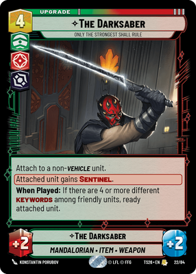 The Darksaber — Only the Strongest Shall Rule