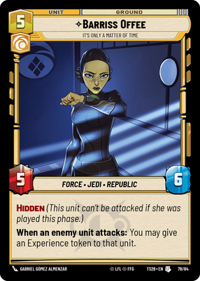 Barriss Offee — It's Only a Matter of Time